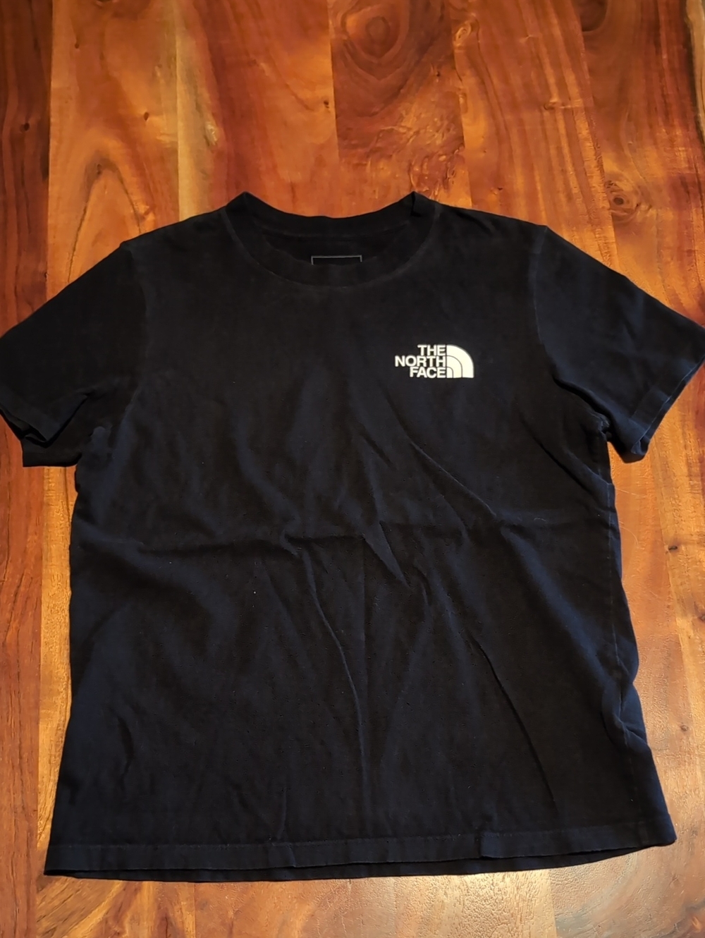 The North Face Black Tee with White Logo